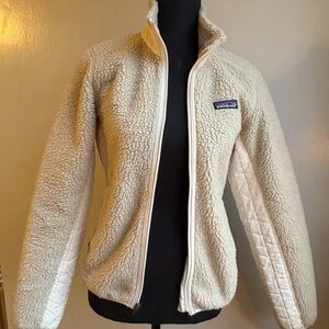 Patagonia Synchilla Cream Fleece Zip-Up Jacket - Size XS